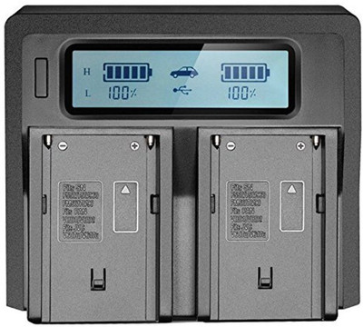 

Genric LCD Dual Charger Camera Battery Charger(Black)