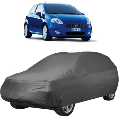 InayaAutoMotive Car Cover For Fiat Grande Punto (Without Mirror Pockets)(Grey)