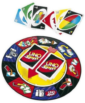 

DD RETAIL Uno Card With Spin Wheel Game set(Multicolor)