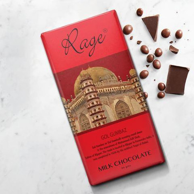

Rage Gol Gumbaz Milk Chocolate - Red Color Packaging Chocolate Bars(90 g)