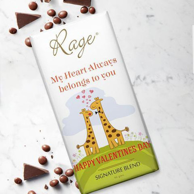 Rage Happy Valentines Day Signature Chocolate Bars(90 g)