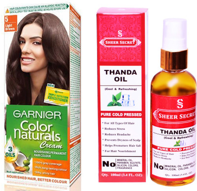 

SHEER SECRET hair color and hair oil(Set of 2)