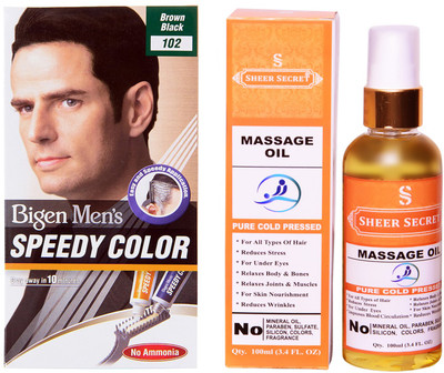 

SHEER SECRET hair color and hair oil(Set of 2)
