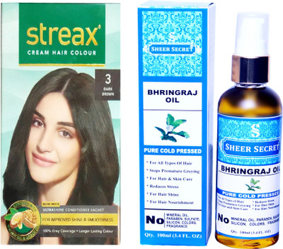 

SHEER SECRET hair color and hair oil(Set of 2)
