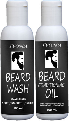 

Ivona Beard Oil and Beard Wash Combo(Set of 2)