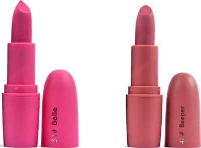 

MISS ROSE COMO OF TWO CREME MATTE LIPSTICKS SHADES - BULLET 31+48(Set of 2)