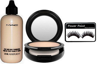 

Power point Eyelashas, Face & Body Foundation, Fix Compact(Set of 3)