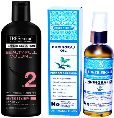 

SHEER SECRET 100ML (PURE COLD PRESSED) and 190 ML BEAUTIFULL VOLUME SHAMPOO(Set of 2)