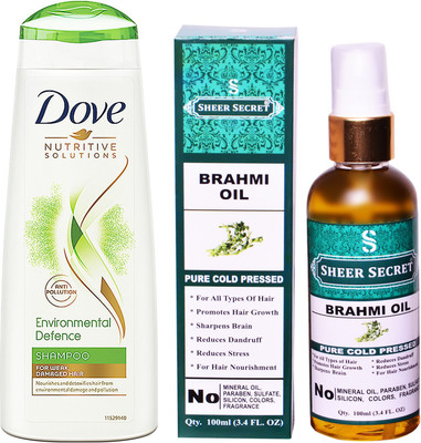 

SHEER SECRET 100ML (PURE COLD PRESSED) and 180 ML ENVIRONMENTAL DEFENCE SHAMPOO(Set of 2)