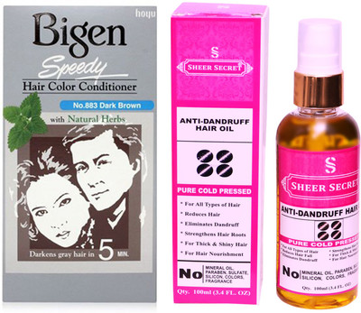 

SHEER SECRET hair color and hair oil(Set of 2)