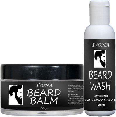

Ivona Beard Balm and Beard Wash Combo(Set of 2)