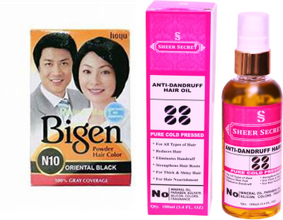 

SHEER SECRET hair color and hair oil(Set of 2)