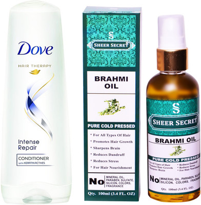 

SHEER SECRET 100ML (PURE COLD PRESSED) and 170 ML INTENSE REPAIR CONDITIONER(Set of 2)