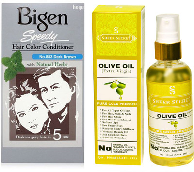 

SHEER SECRET hair color and hair oil(Set of 2)