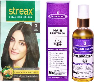 

SHEER SECRET hair color and hair oil(Set of 2)