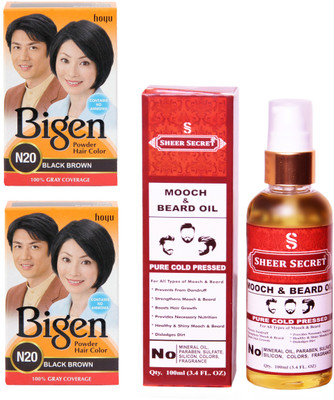 

SHEER SECRET hair color and hair oil(Set of 2)