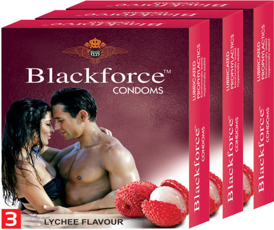 

BLACK FORCE LYCHEE FLAVOUR 3 COMBO Condom(Set of 3, 30S)