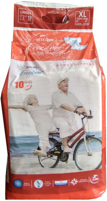 

Hicks Freedom Adult Diapers 10 Pcs XL ( 48"-68" / 122cm-173cm ) Adult Diapers - XL(10 Pieces)
