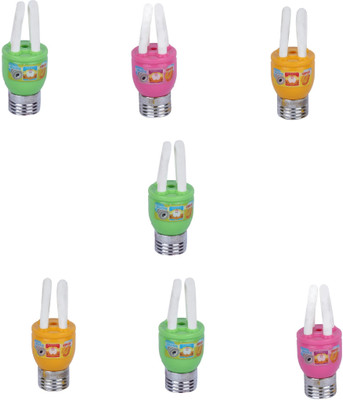 

AutoVHPR Set of 7 Mix Color Series 10 LED Bulb Shaped Eraser Cum Sharpener for School Children Non-Toxic Eraser(Multicolor)
