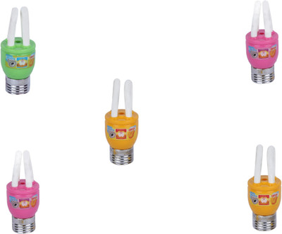 

AutoVHPR Set of 5 Mix Color LED Bulb Shaped Eraser Cum Sharpener for School Children Non-Toxic Eraser(Multicolor)