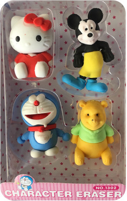 

DYNAMIC WORLD CHARACTER ERASERS Non-Toxic Eraser(Set of 1, Red, Blue, Yellow)
