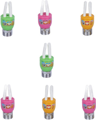 

AutoVHPR Set of 7 Mix Color Series 20 LED Bulb Shaped Eraser Cum Sharpener for School Children Non-Toxic Eraser(Multicolor)
