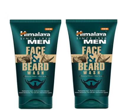 

Himalaya face wash men beard 100g pack of 2 Face Wash(200 g)