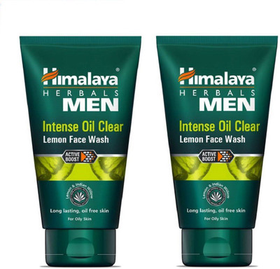 

Himalaya face wash Men Intense Oil Clear Lemon 100g pack of 2 Face Wash(200 g)