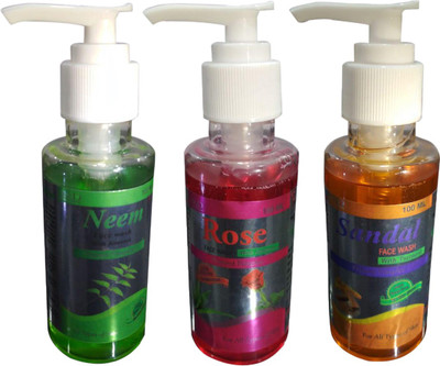 JMD Face Wash, Pack of 3 Face Wash(300 ml)