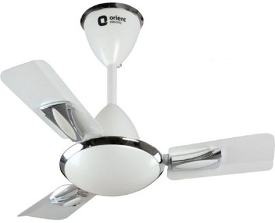 

Orient GRATIA 600 MM, PEARL METALLIC WHITE 3 Blade Ceiling Fan(ORANGE, Pack of 1), Multicolor