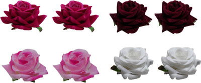 

Confidence Party Wear Hair Accessories Combo For Girls Hair Styling Use, Set Of 8 Pcs Hair Clip, Hair Pin(Multicolor)