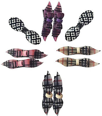 

Fashion closet Check design matte finishing Hair clips in 5 different colours (Pack of 10) for girls and kids Hair Clip(Multicolor)