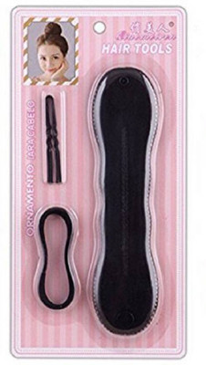 

Confidence Easy Hair Bun Maker With Pins , Hair Bun maker Tool , Juda Maker Hair Accessory , Juda Maker For Women , Bridal Hair Accessories Kit Hair Accessory Set(Black)