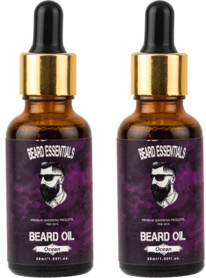 

Beard Essentials Ocean Moustache and Beard Oil Pack Of 2 Hair Oil(60 ml)