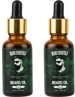 

Beard Essentials DrizzleMoustache and Beard Oil Pack Of 2 Hair Oil(60 ml)