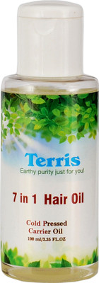 

Terris 7 in 1 Hair Oil with 7 Natural Essential Oils, For Hair Growth, Strengthening and Shining, Fights against Hair Fall, Dandruff, Itches and any Hair problem Hair Oil(100 ml)