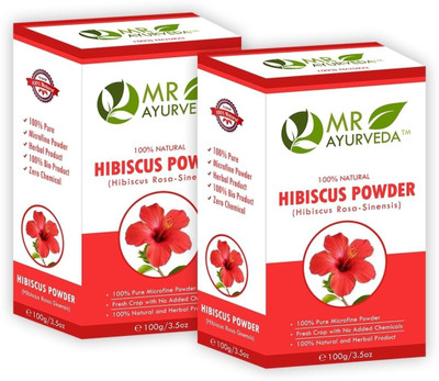 

MR Ayurveda 100% Herbal Hibiscus Powder - Set of 2(200 g)