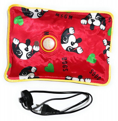 

CRETO Hot Water Bag, Electric Heating Gel Pad-Heat Pouch Hot Water Bottle Bag electric 1 L Hot Water Bag(Red)