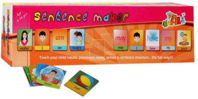 

Amazia Sentence Maker with 90 Durable Cards for Kids.(Multicolor)