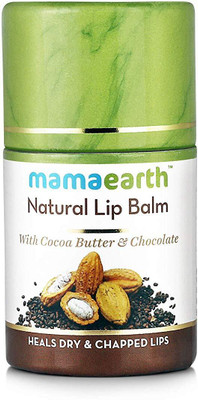 

Mamaearth Natural Lip Balm For Women & Men With Cocoa Butter & Chocolate Chocolate(Pack of: 1, 4.5 g)