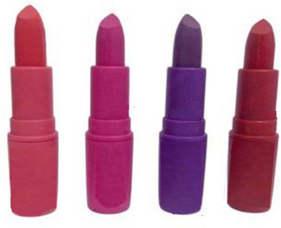 

RANDOM MAC IMPORTED GAIMBATISTA VALLI MULTICOLOUR LIPSTICK (PACK OF 4 ) 3 GM(SYRAP, PINK PIGEON, ROYAL, FRESH SALAMON)