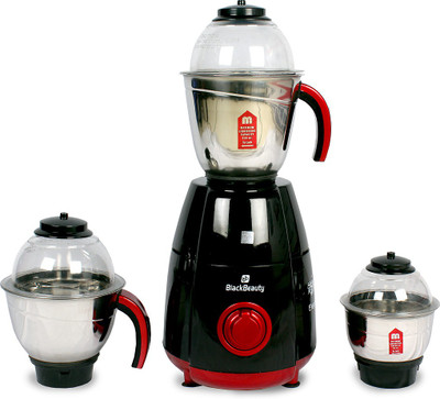 

Black Beauty ELEGANT 750 Mixer Grinder(Black And Red, 3 Jars)