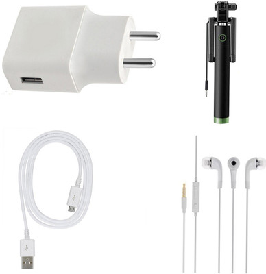 DAKRON Wall Charger Accessory Combo for Nokia 2.1(White)