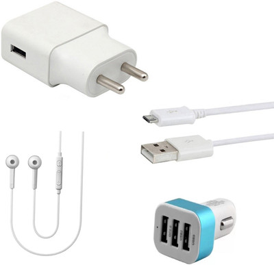 SARVIN Wall Charger Accessory Combo for Infinix Smart 2(White)