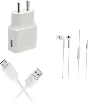 SARVIN Wall Charger Accessory Combo for Infinix Hot 6 Pro(White)