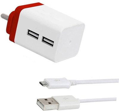 SARVIN Wall Charger Accessory Combo for Mobiistar X1 Dual(White)