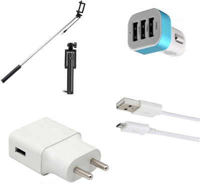 SARVIN Wall Charger Accessory Combo for Huawei Nova 3i(White)