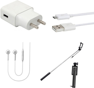 SARVIN Wall Charger Accessory Combo for Infinix Smart 2(White)