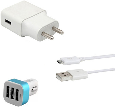 SARVIN Wall Charger Accessory Combo for Infinix Smart 2(White)