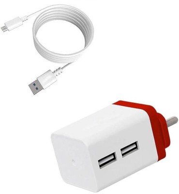 SARVIN Wall Charger Accessory Combo for Samsung Galaxy J4 Plus(White)